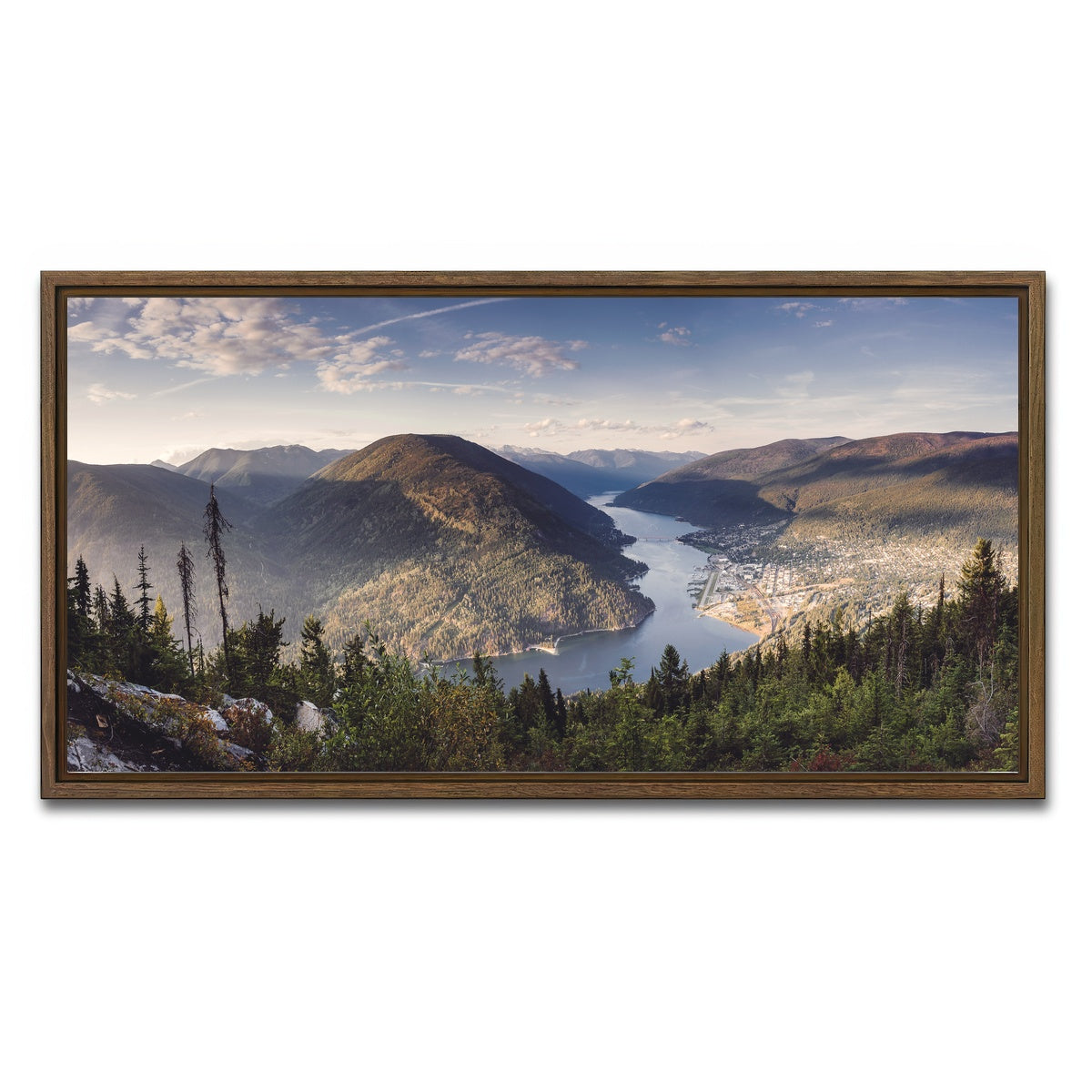 AUTO-MOCKUP WHITE | The Creek Below | 1 Piece | Walnut Framed Canvas | group=2x1