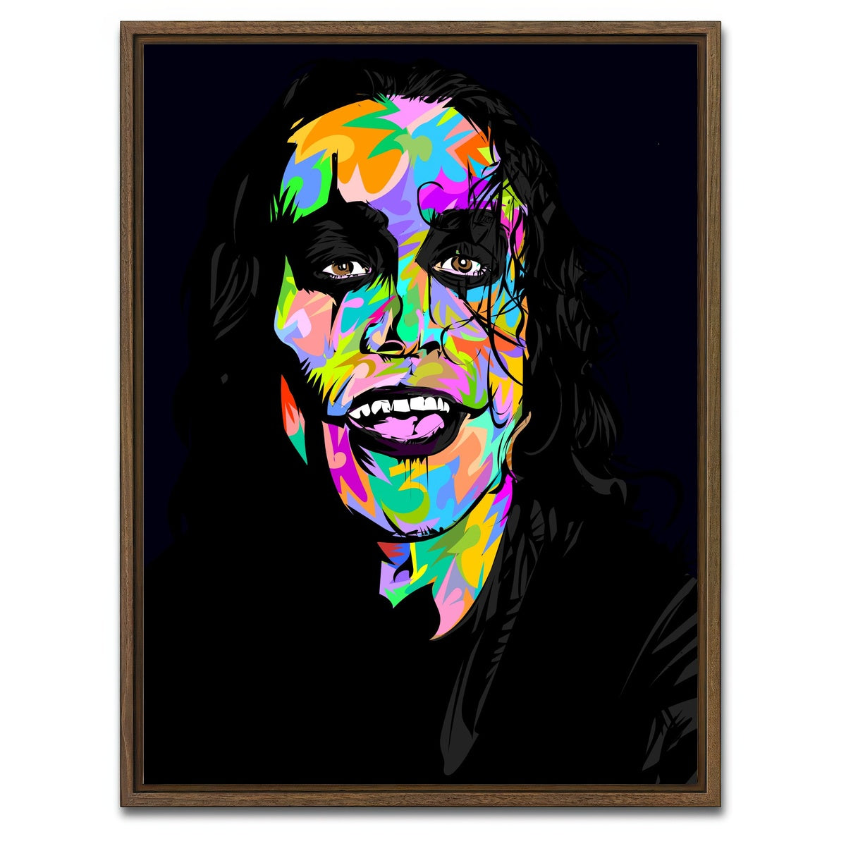 AUTO-MOCKUP WHITE | The Crow | 1 Piece | Walnut Framed Canvas | group=3x4