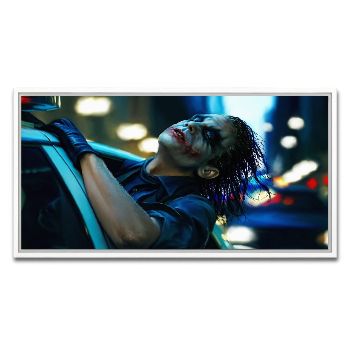 AUTO-MOCKUP WHITE | The Dark Knight Joker | 1 Piece | White Framed Canvas | group=2x1