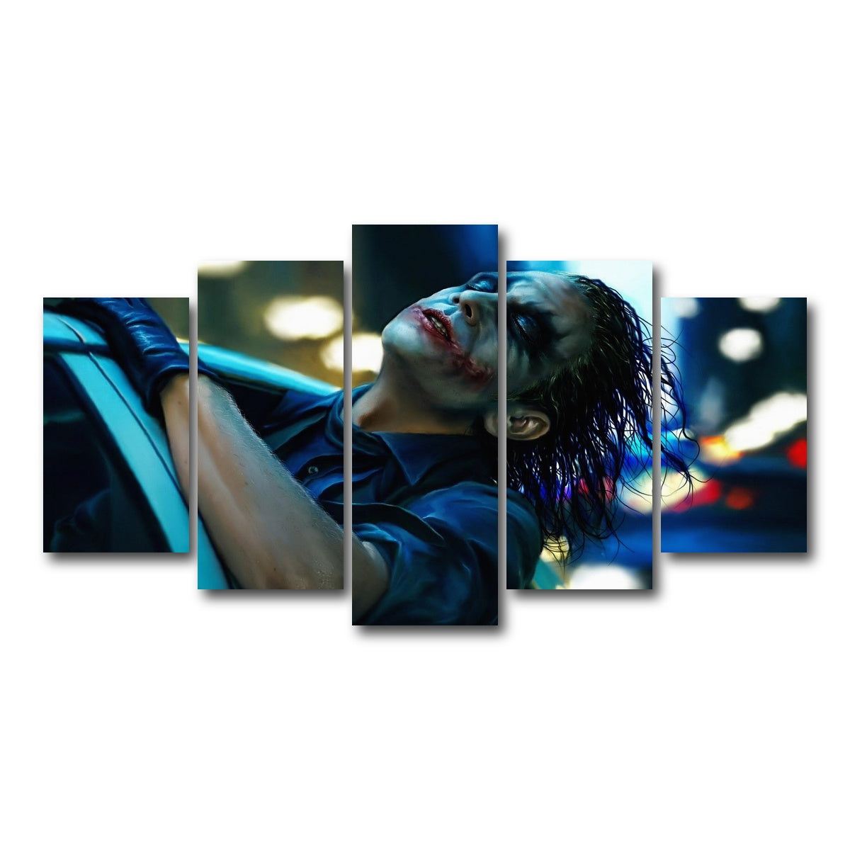 AUTO-MOCKUP WHITE | The Dark Knight Joker | 5 Piece | Gallery Wrap Canvas | group=5_normal