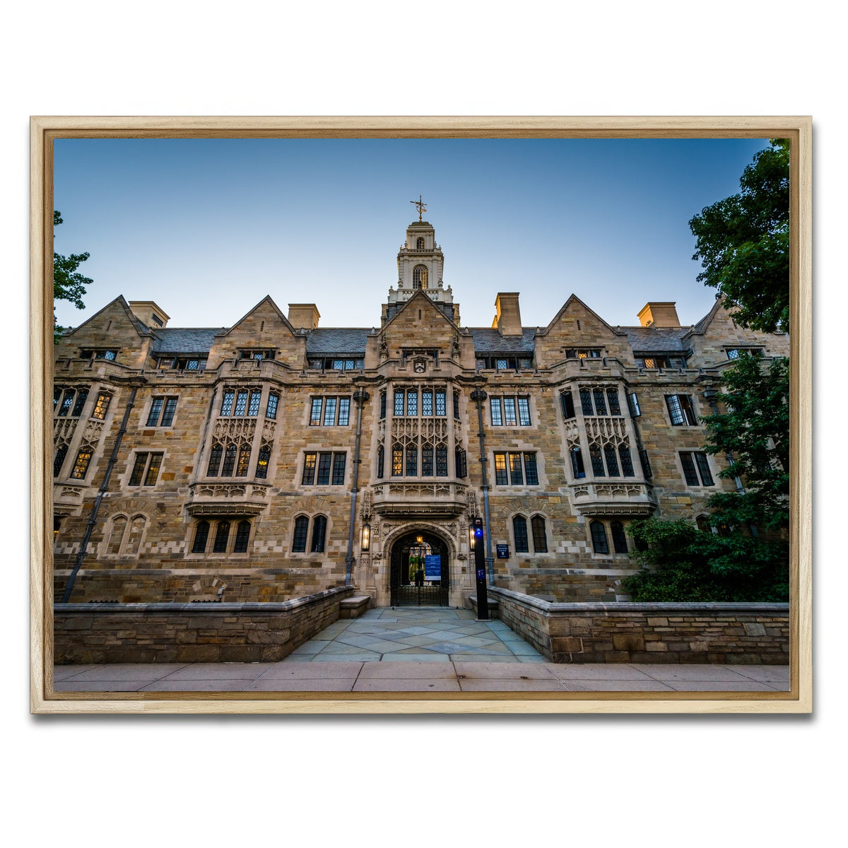 AUTO-MOCKUP WHITE | The Davenport College Building | 1 Piece | Natural Framed Canvas | group=4x3