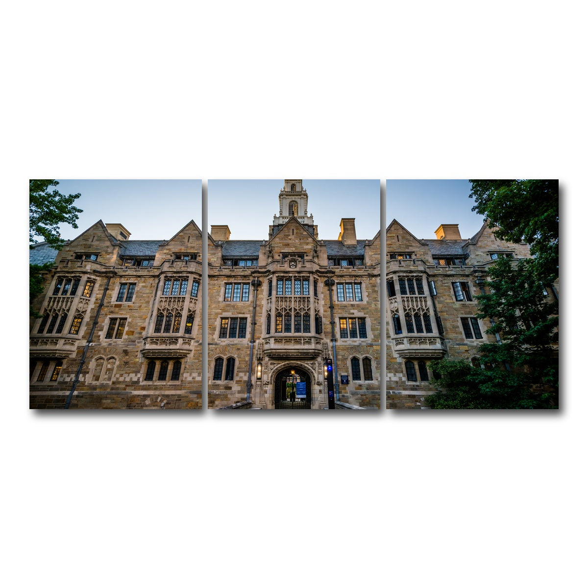 AUTO-MOCKUP WHITE | The Davenport College Building | 3 Piece | Gallery Wrap Canvas | group=18x24