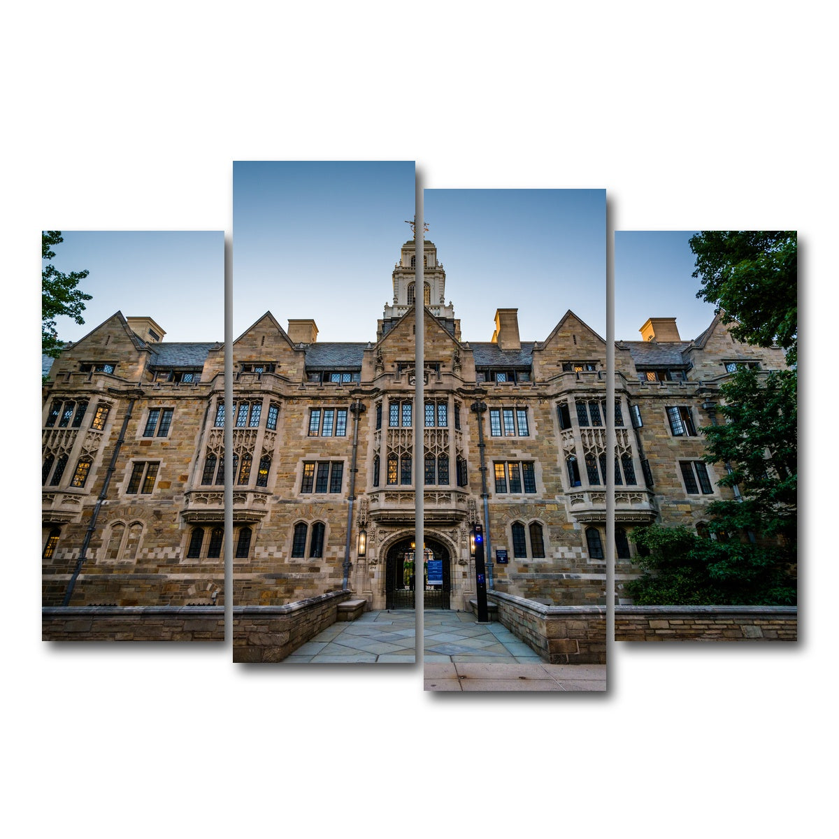 AUTO-MOCKUP WHITE | The Davenport College Building | 4 Piece | Gallery Wrap Canvas | group=4_normal