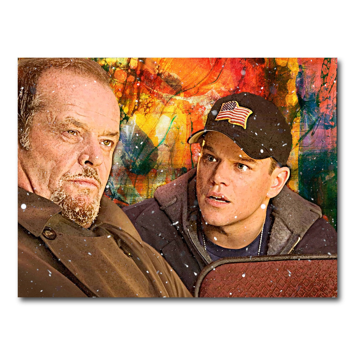 AUTO-MOCKUP WHITE | The Departed - Costello & Colin | 1 Piece | Gallery Wrap Canvas | group=4x3