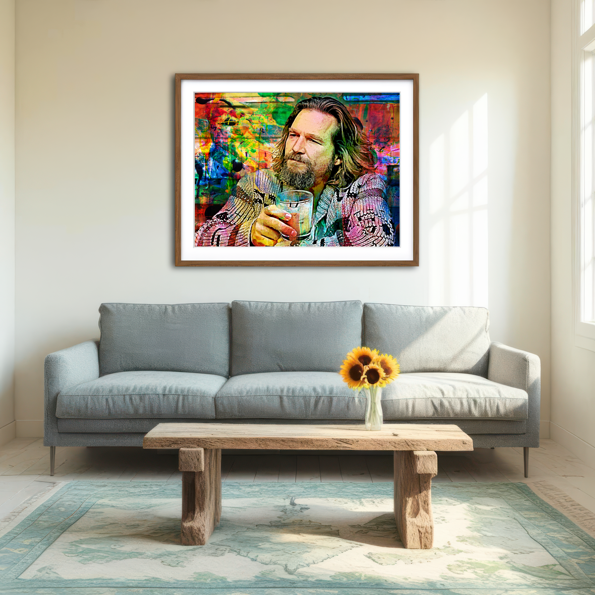 AUTO-MOCKUP ROOM | The Dude All Colors Wall Art