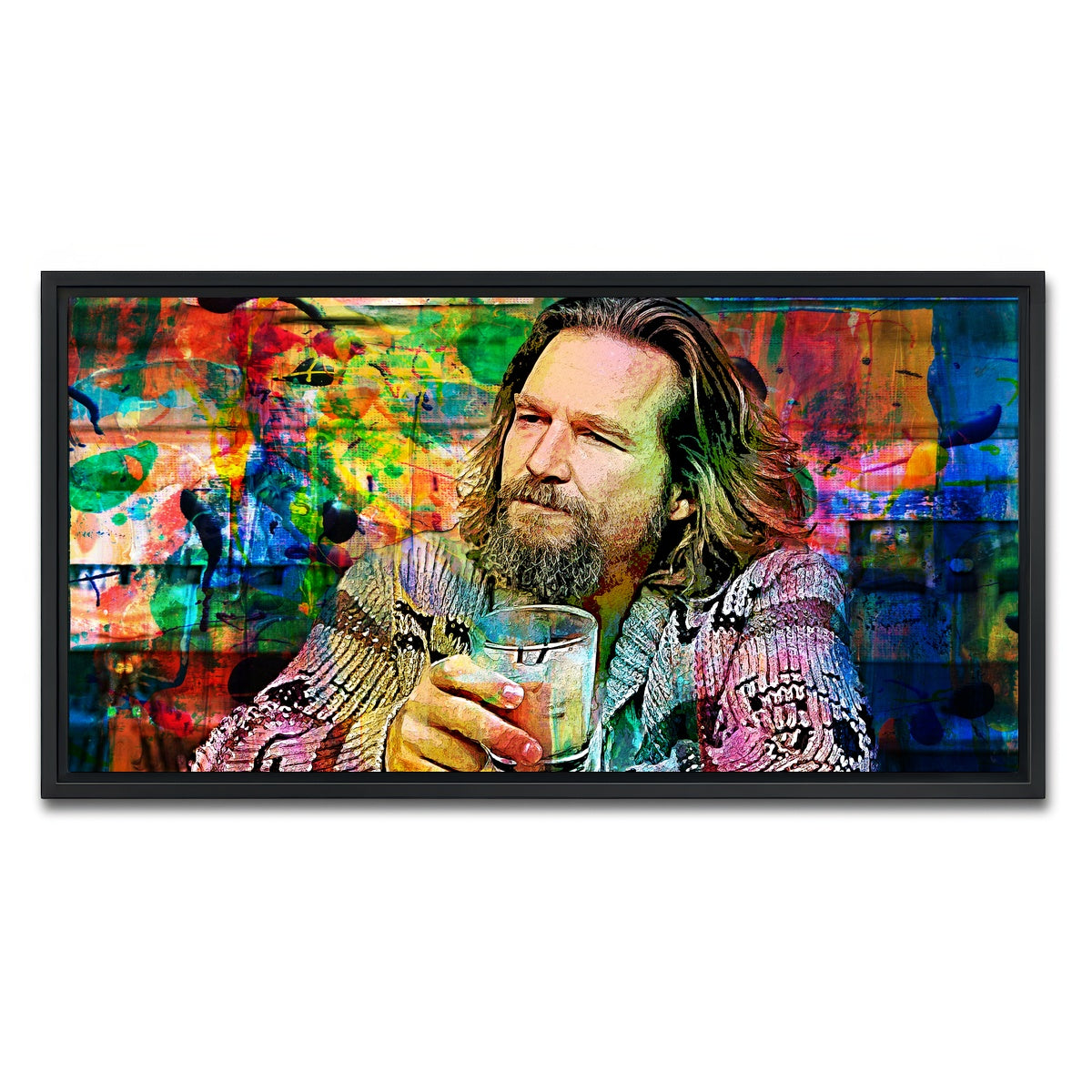 AUTO-MOCKUP WHITE | The Dude All Colors | 1 Piece | Black Framed Canvas | group=2x1