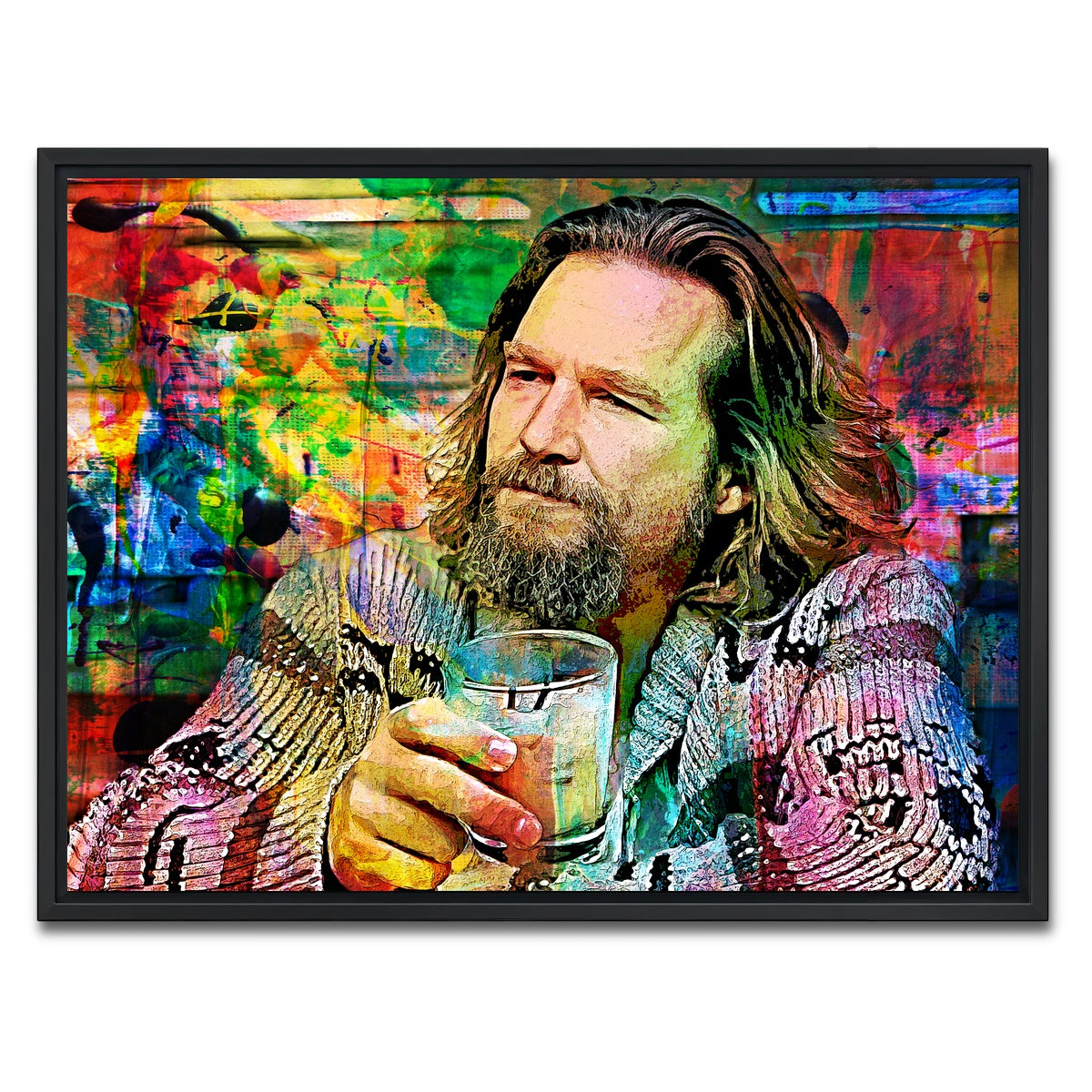 AUTO-MOCKUP WHITE | The Dude All Colors | 1 Piece | Black Framed Canvas | group=4x3