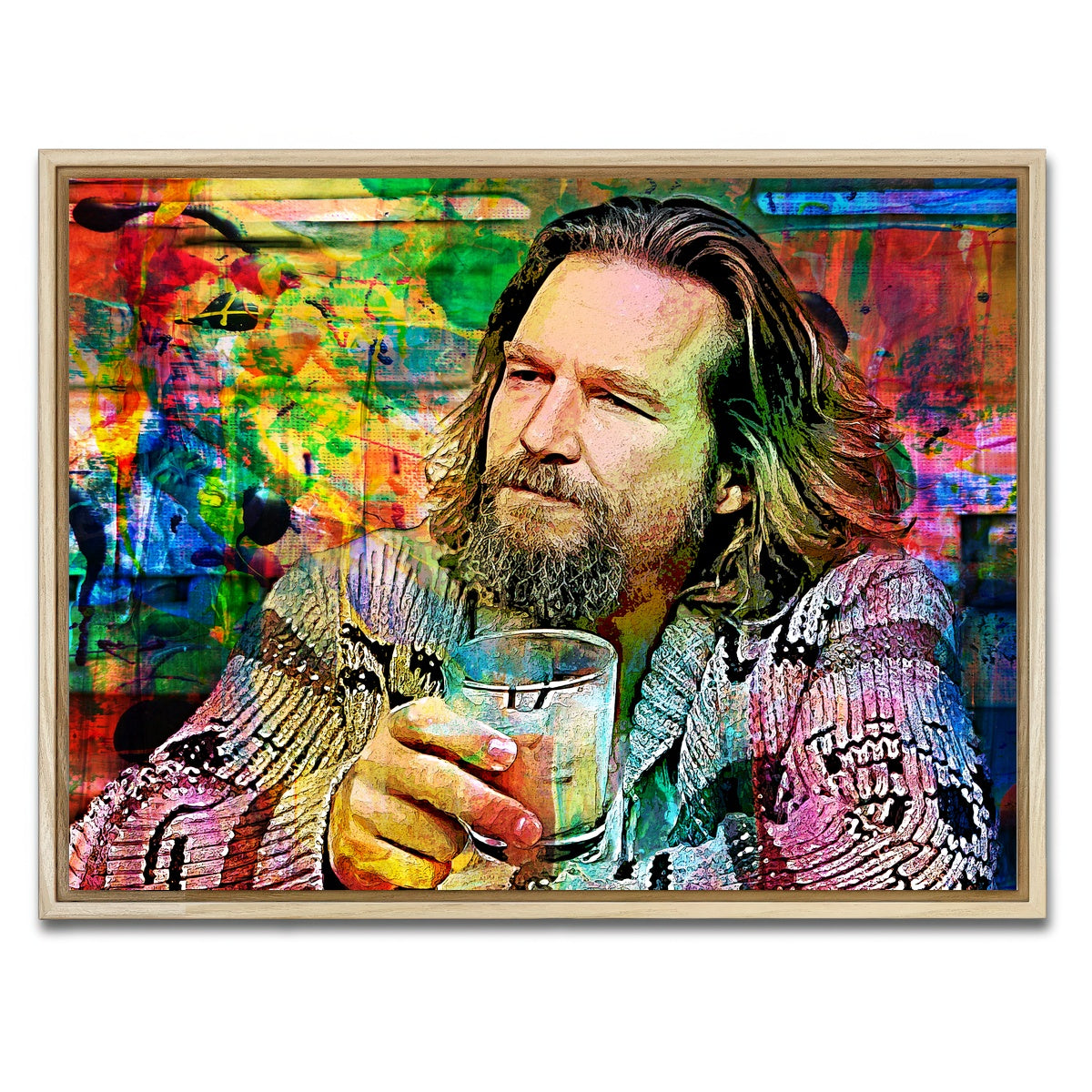 AUTO-MOCKUP WHITE | The Dude All Colors | 1 Piece | Natural Framed Canvas | group=4x3
