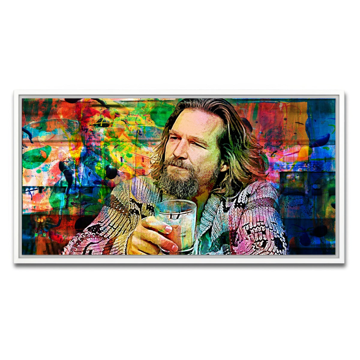 AUTO-MOCKUP WHITE | The Dude All Colors | 1 Piece | White Framed Canvas | group=2x1