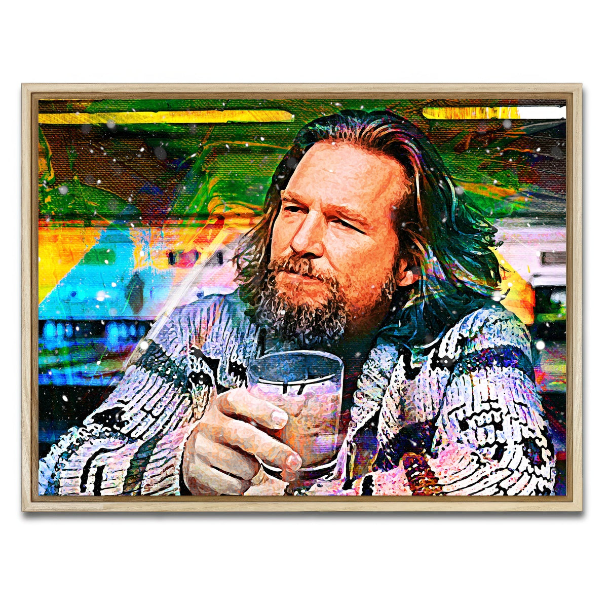 AUTO-MOCKUP WHITE | The Dude Contemporary | 1 Piece | Natural Framed Canvas | group=4x3