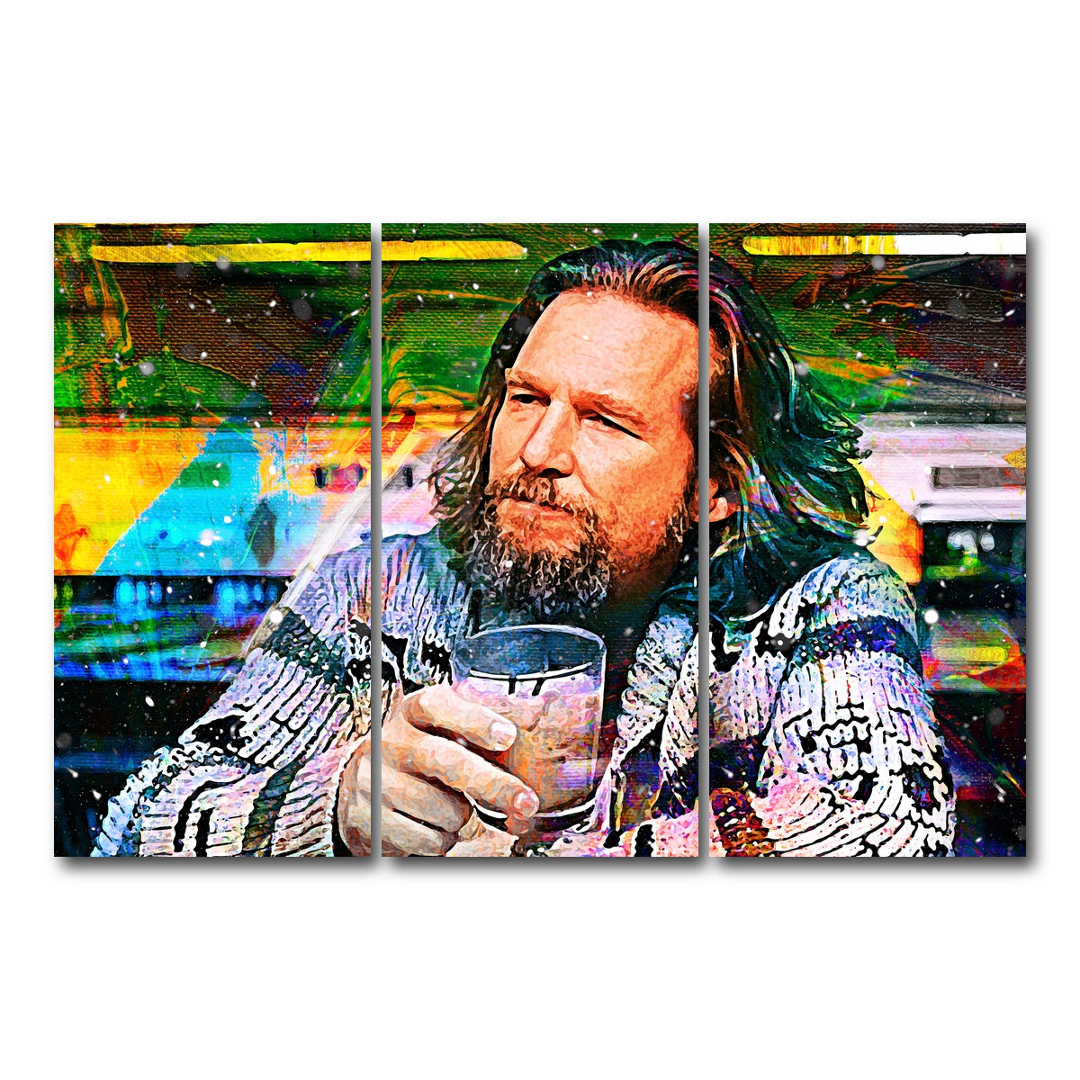 AUTO-MOCKUP WHITE | The Dude Contemporary | 3 Piece | Gallery Wrap Canvas | group=12x24