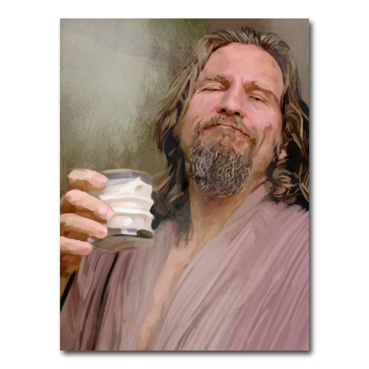 AUTO-MOCKUP WHITE | The Dude Says cheers | 1 Piece | Gallery Wrap Canvas | group=3x4