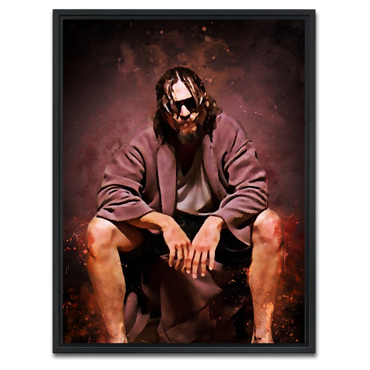 AUTO-MOCKUP WHITE | The Dude Toilet | 1 Piece | Black Framed Canvas | group=3x4