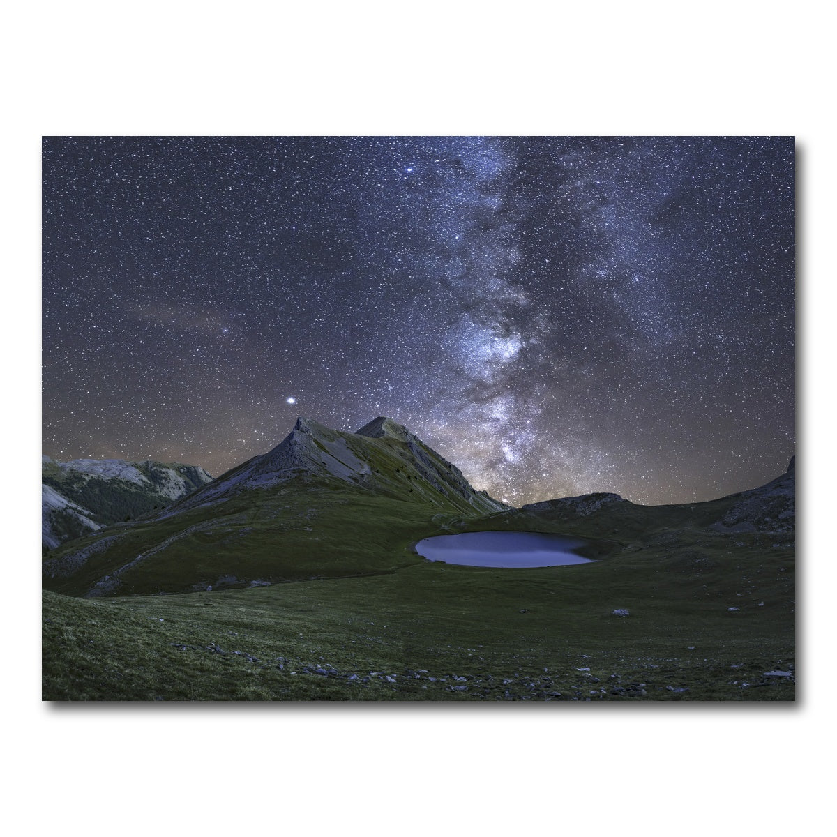 AUTO-MOCKUP WHITE | The Eye of Queyras | 1 Piece | Gallery Wrap Canvas | group=4x3