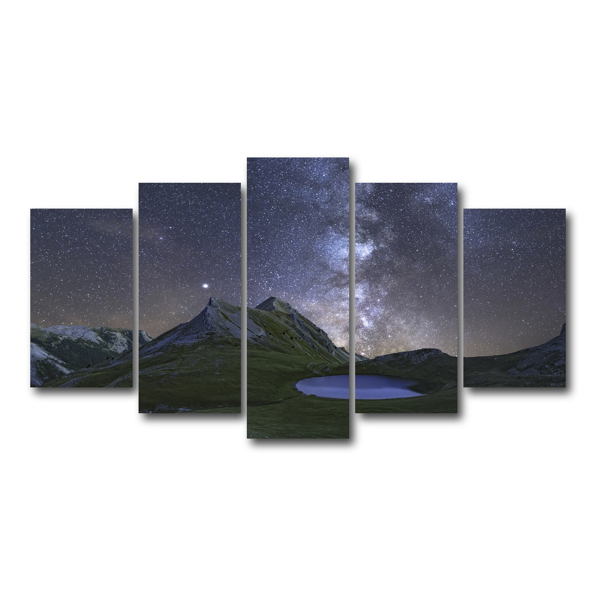 AUTO-MOCKUP WHITE | The Eye of Queyras | 5 Piece | Gallery Wrap Canvas | group=5_normal
