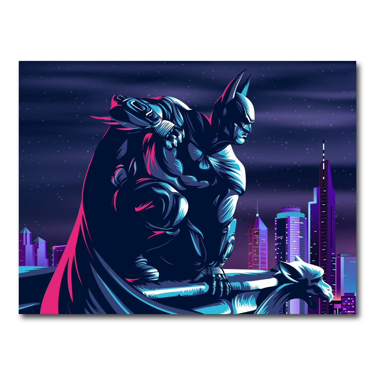 AUTO-MOCKUP WHITE | The Fearless Batman | 1 Piece | Gallery Wrap Canvas | group=4x3