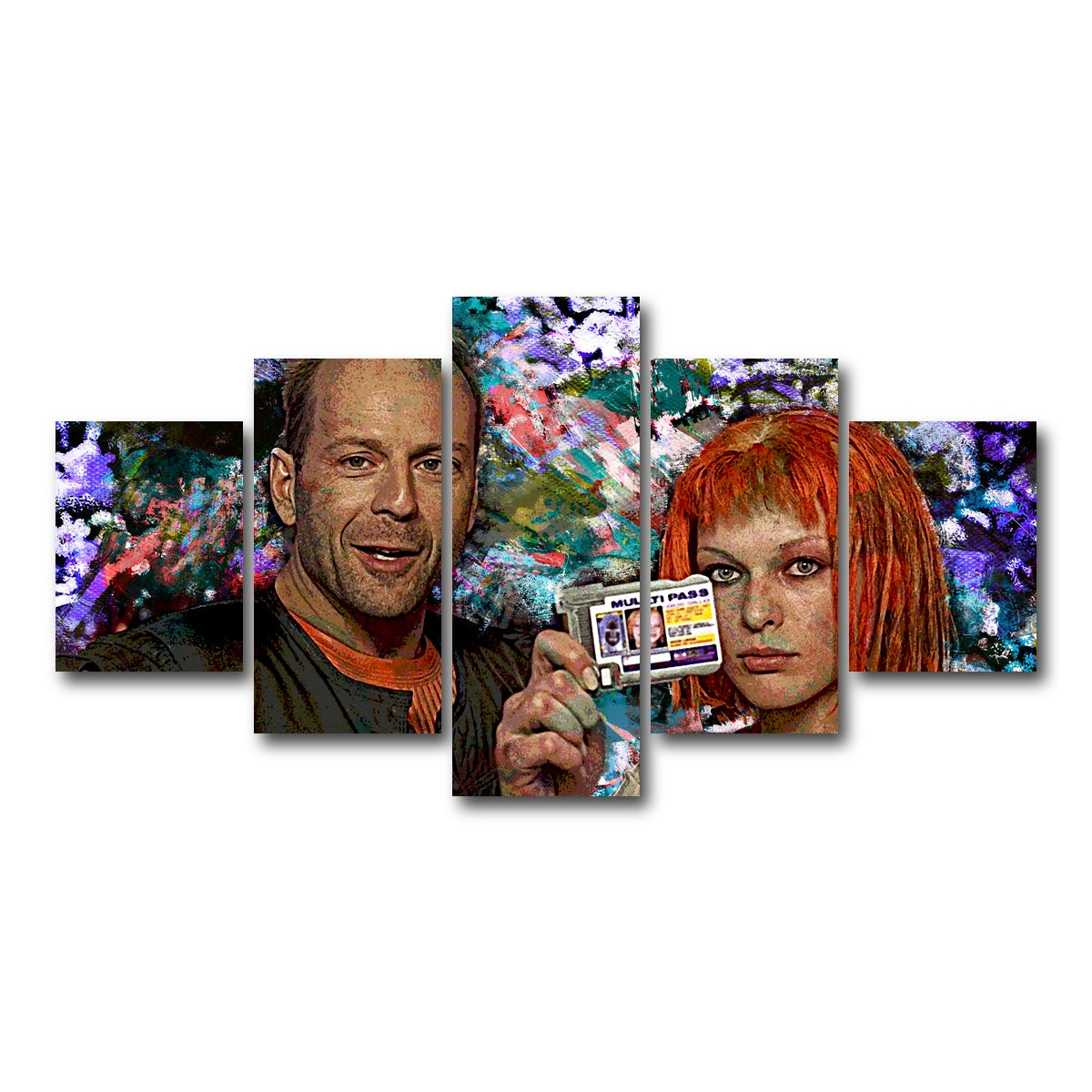 AUTO-MOCKUP WHITE | The Fifth Element | 5 Piece | Gallery Wrap Canvas | group=5_short