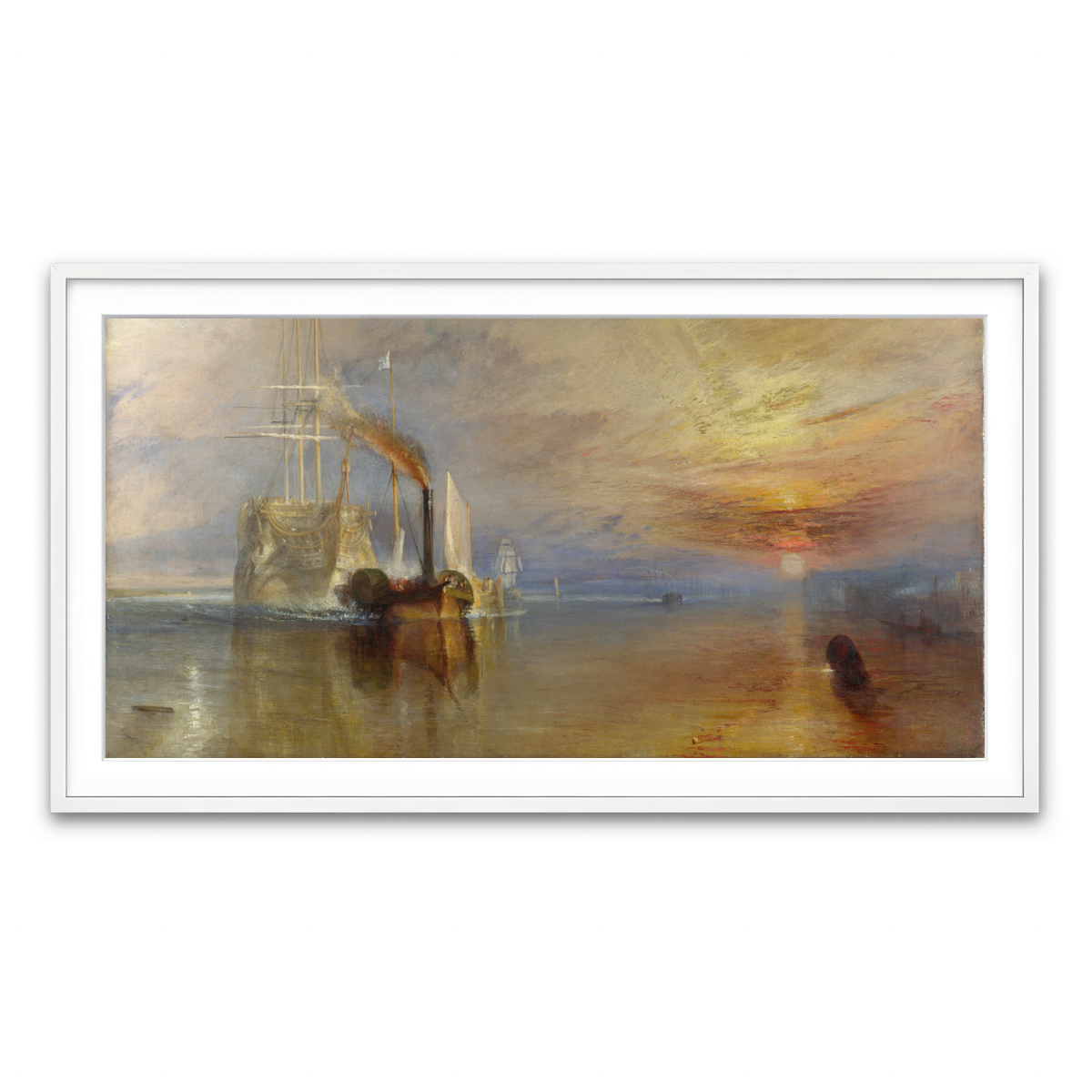 Framed Print 2x1 White
