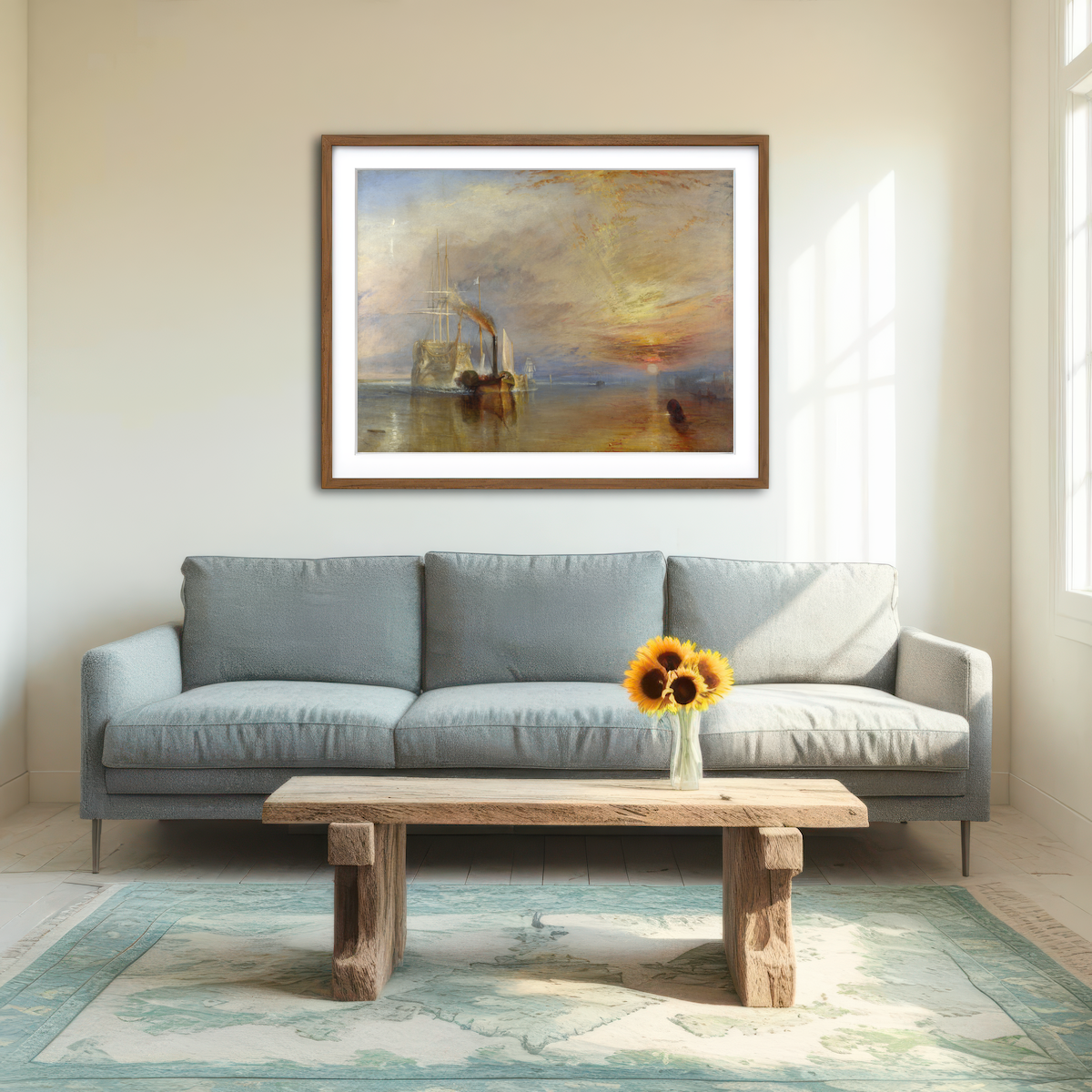 AUTO-MOCKUP ROOM | The Fighting Temeraire Wall Art