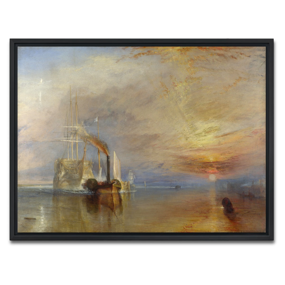 AUTO-MOCKUP WHITE | The Fighting Temeraire | 1 Piece | Black Framed Canvas | group=4x3
