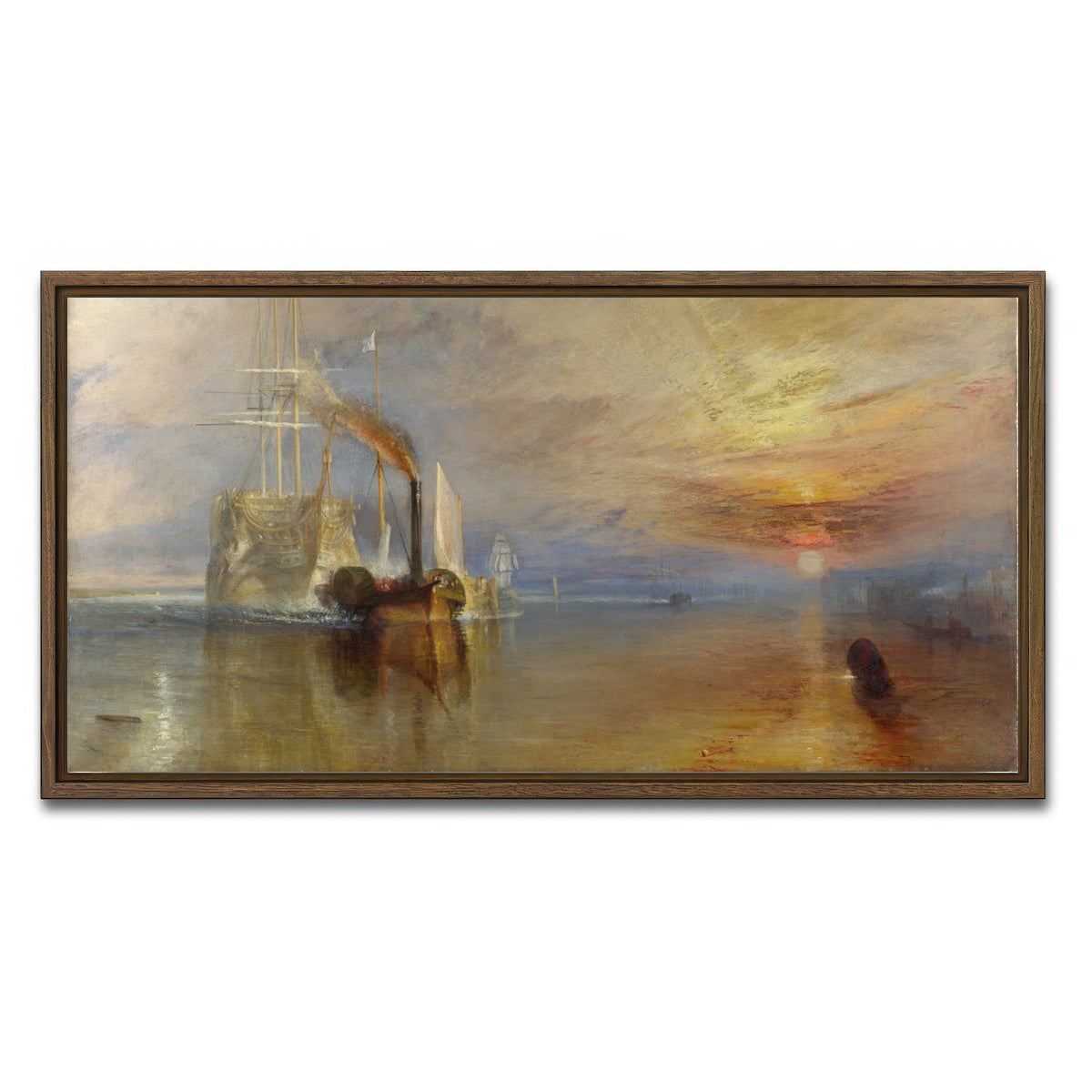 AUTO-MOCKUP WHITE | The Fighting Temeraire | 1 Piece | Walnut Framed Canvas | group=2x1