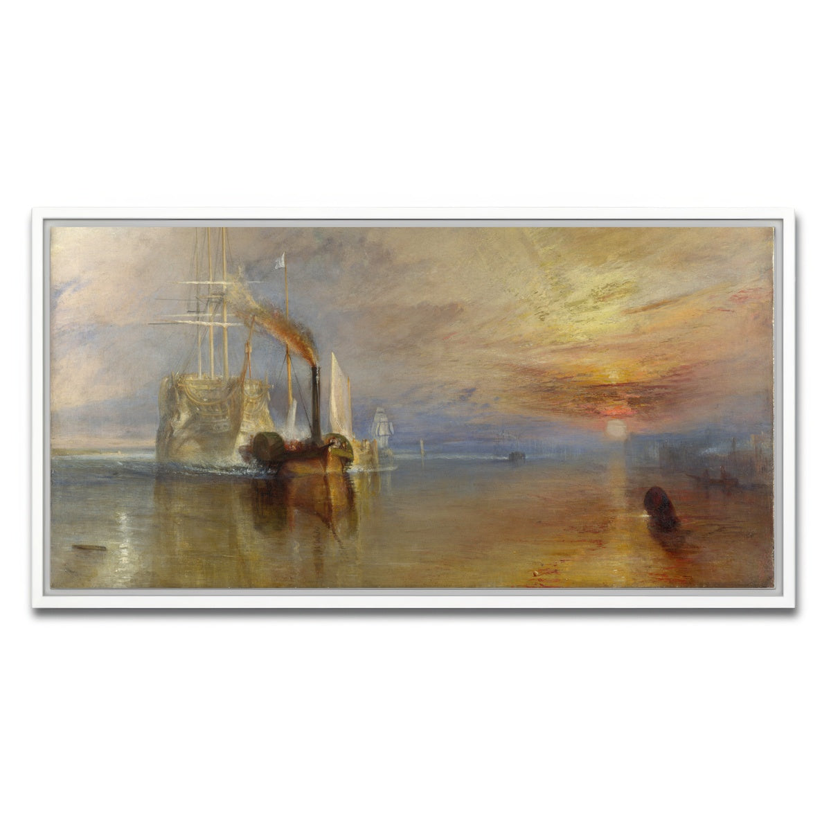 AUTO-MOCKUP WHITE | The Fighting Temeraire | 1 Piece | White Framed Canvas | group=2x1