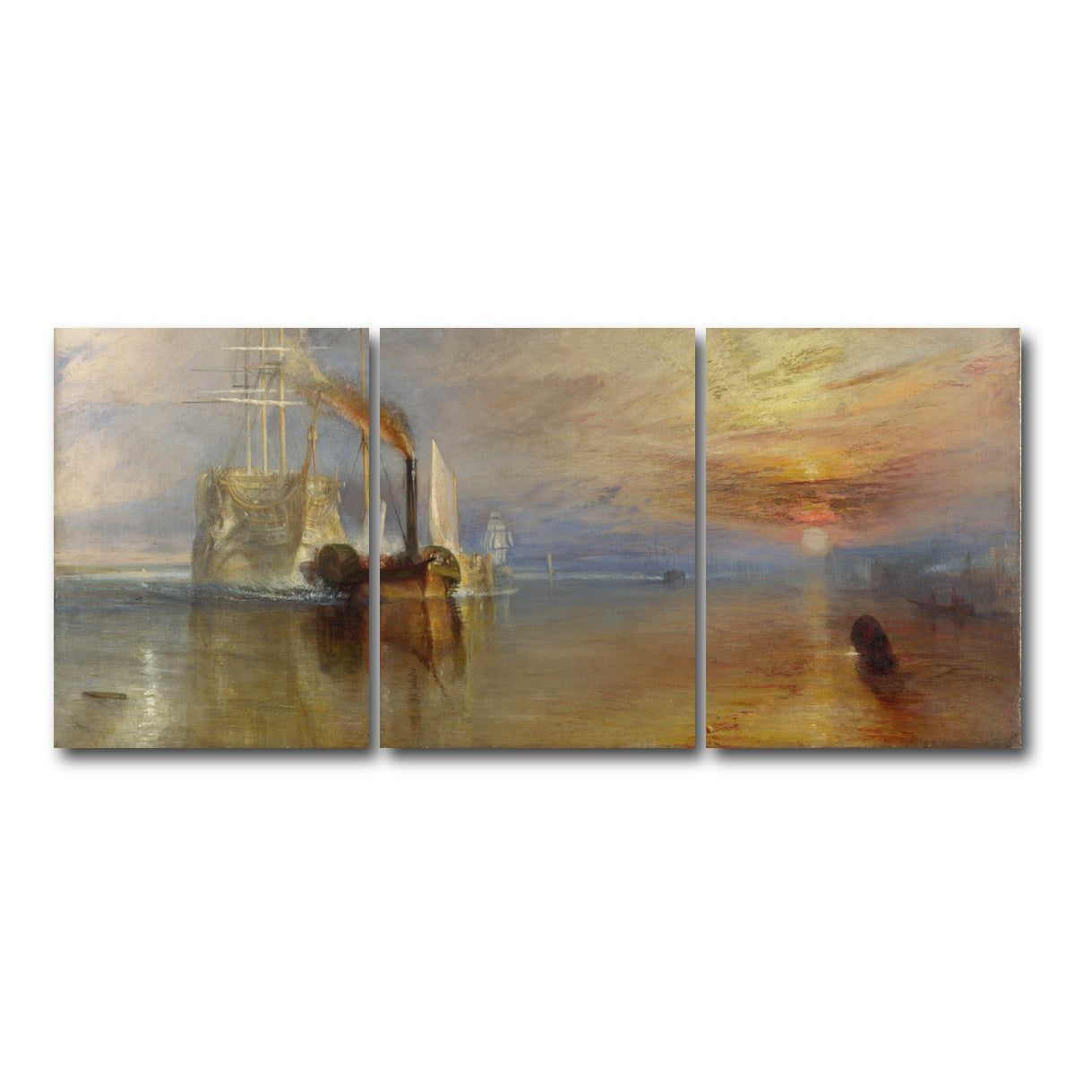 AUTO-MOCKUP WHITE | The Fighting Temeraire | 3 Piece | Gallery Wrap Canvas | group=18x24