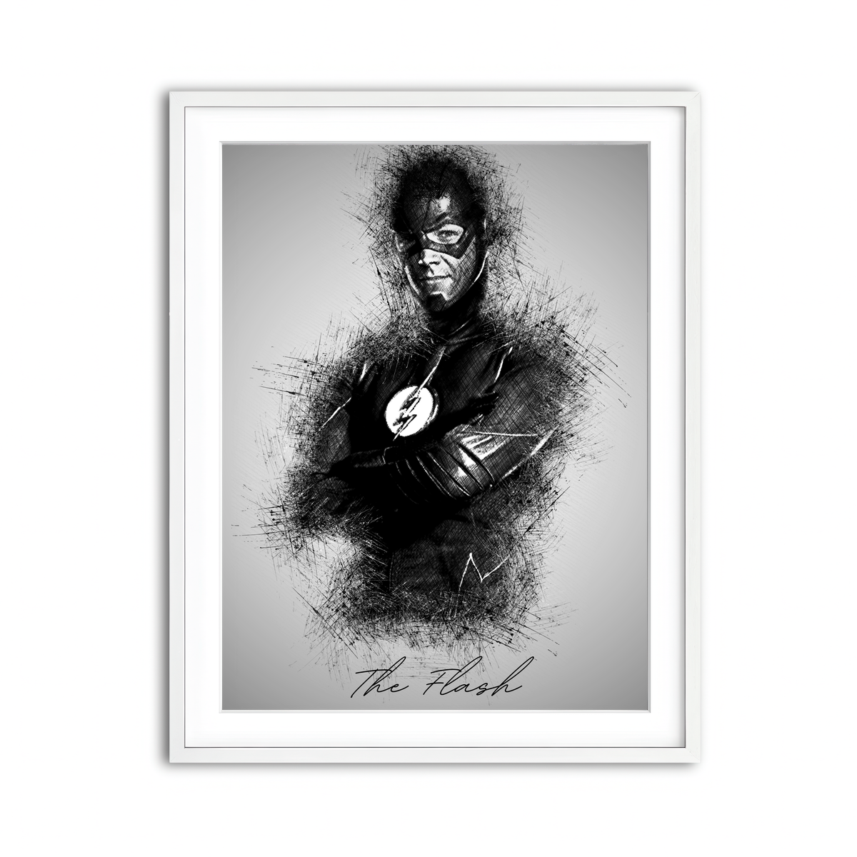 Framed Print 3x4 White