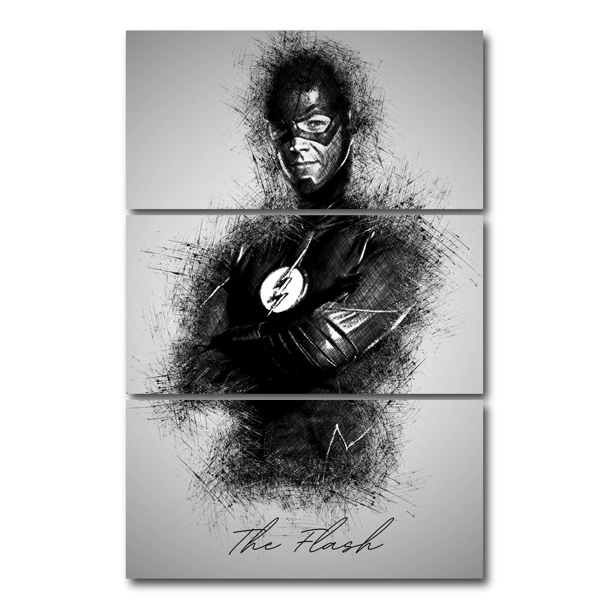 AUTO-MOCKUP WHITE | The Flash | 3 Piece | Gallery Wrap Canvas | group=12x24_stacked