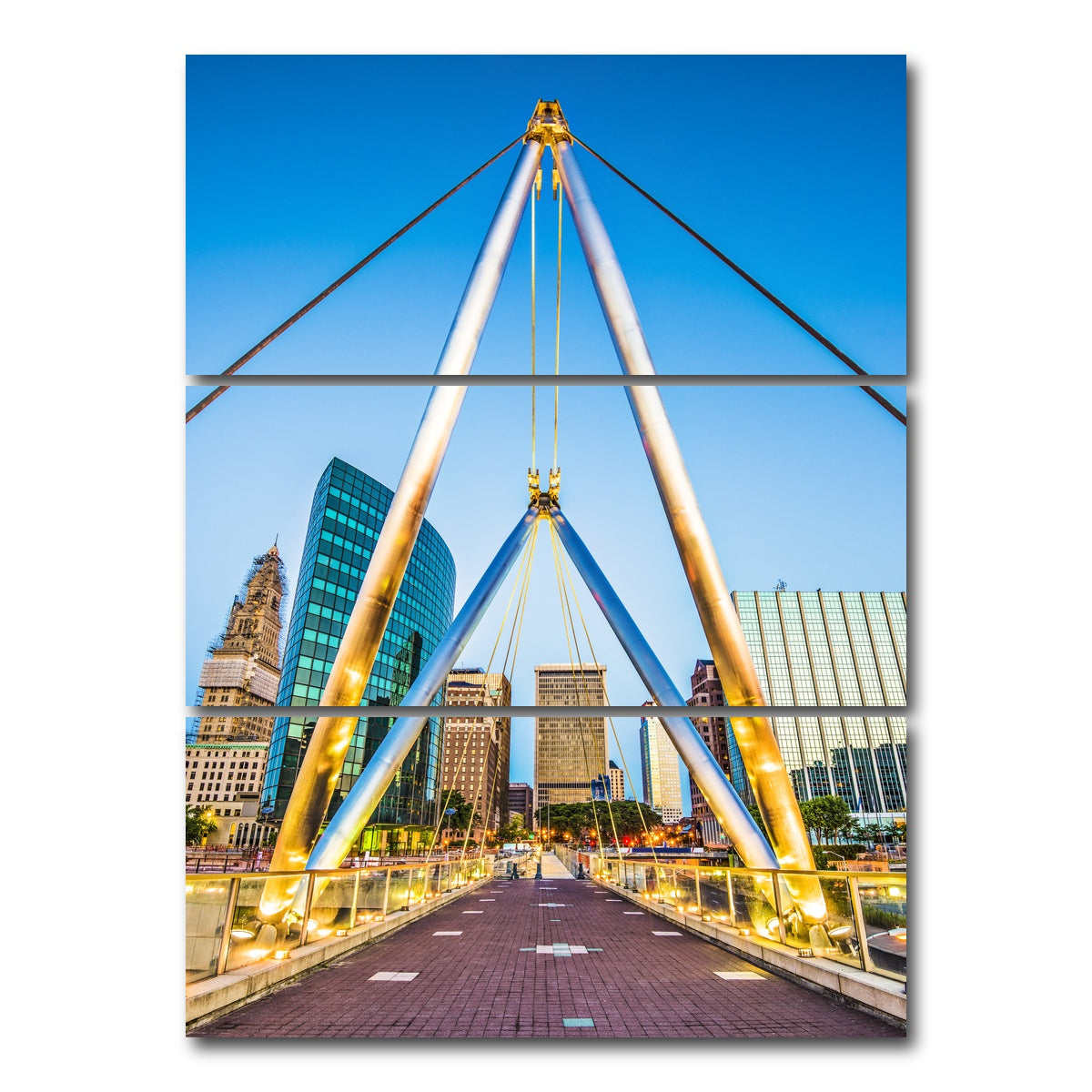 AUTO-MOCKUP WHITE | The Founders Bridge | 3 Piece | Gallery Wrap Canvas | group=8x18_stacked