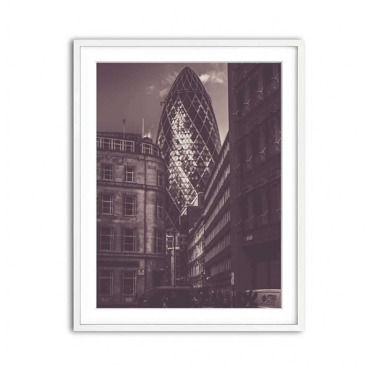 Framed Print 3x4 White