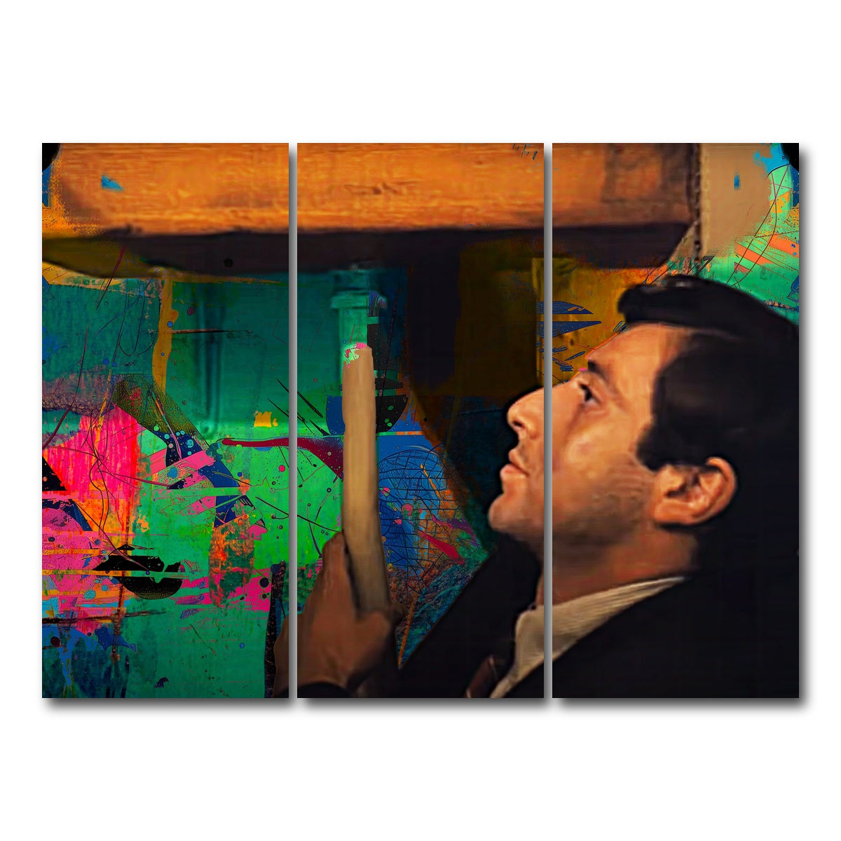 AUTO-MOCKUP WHITE | The Godfather Bathroom | 3 Piece | Gallery Wrap Canvas | group=8x18