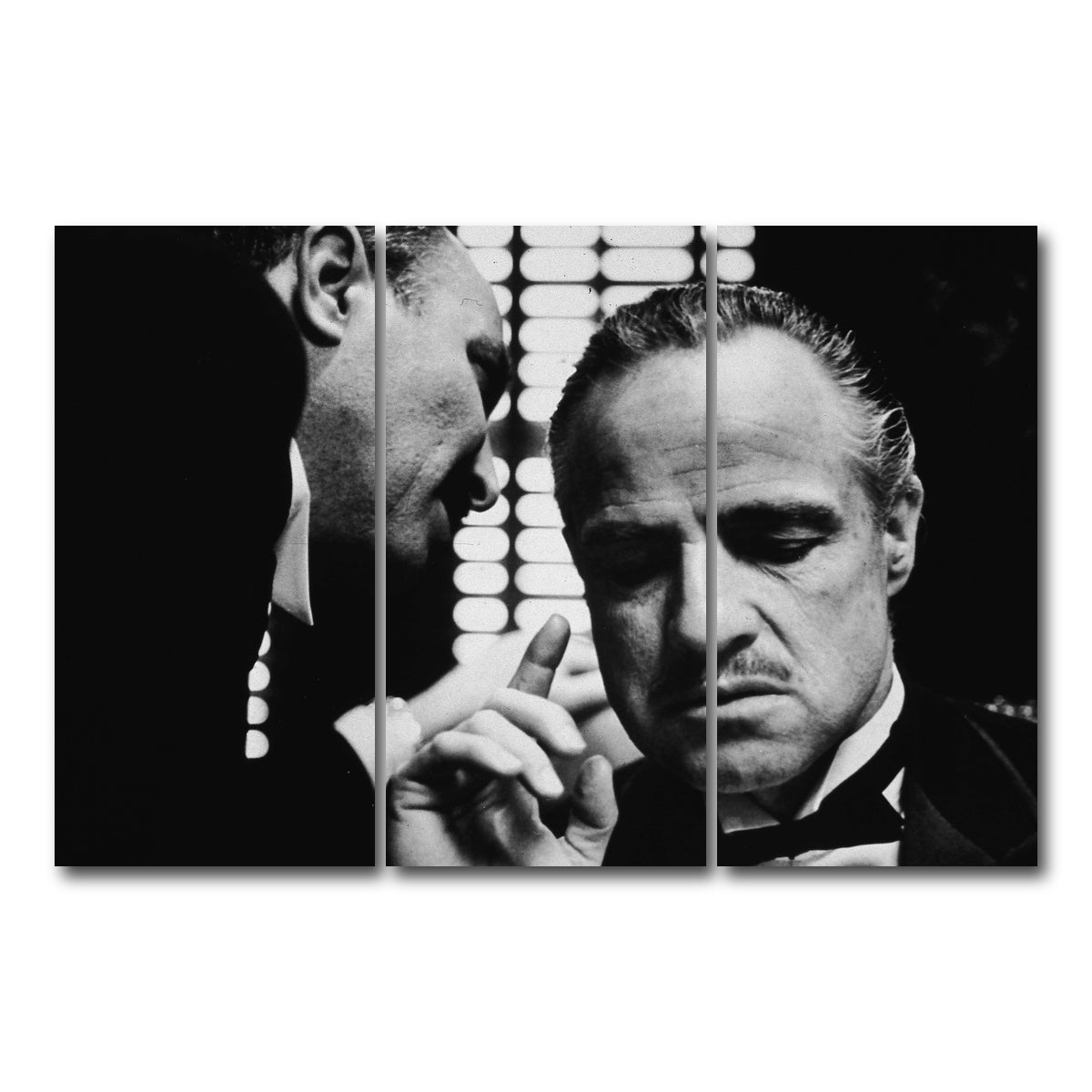 AUTO-MOCKUP WHITE | The Godfather Brando | 3 Piece | Gallery Wrap Canvas | group=12x24