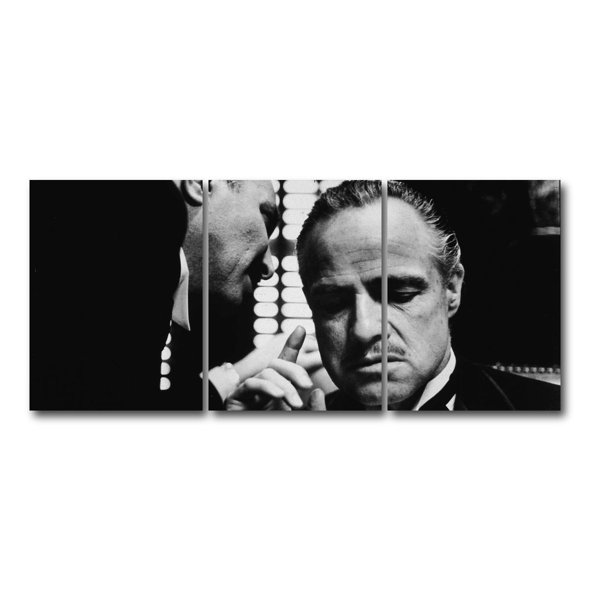 AUTO-MOCKUP WHITE | The Godfather Brando | 3 Piece | Gallery Wrap Canvas | group=18x24