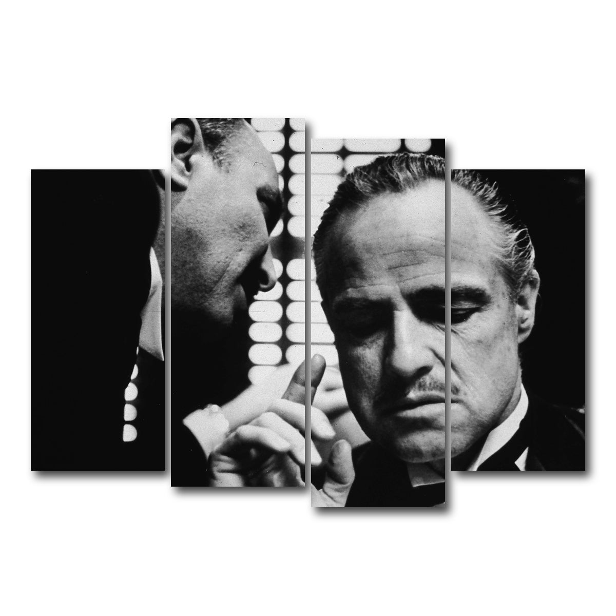 AUTO-MOCKUP WHITE | The Godfather Brando | 4 Piece | Gallery Wrap Canvas | group=4_normal