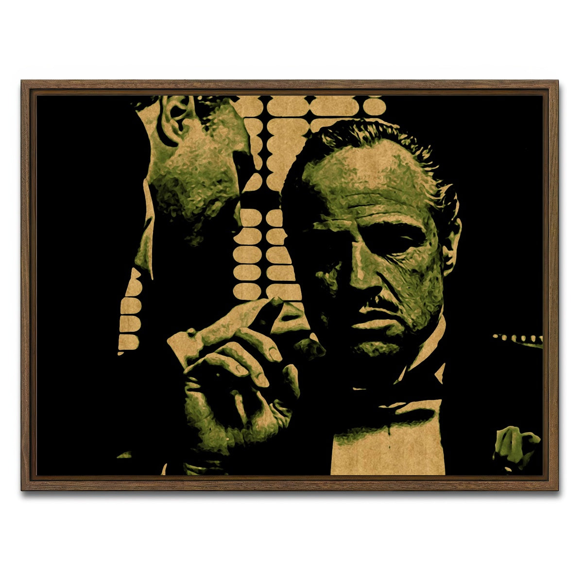 AUTO-MOCKUP WHITE | The Godfather | 1 Piece | Walnut Framed Canvas | group=4x3