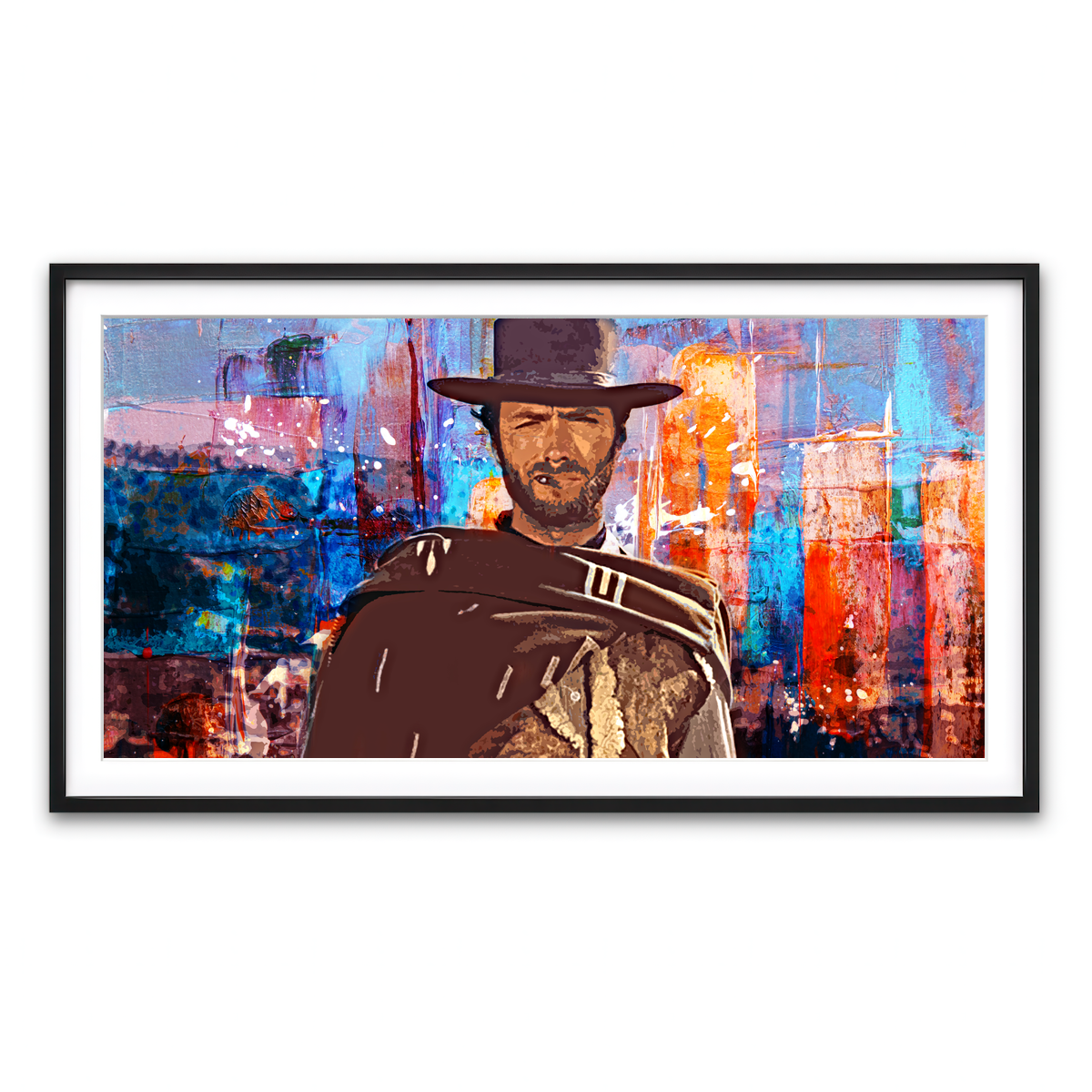 Framed Print 2x1 Black