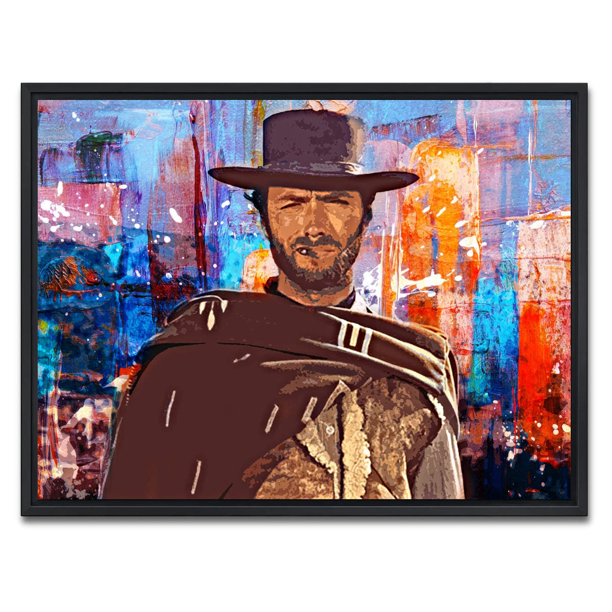 AUTO-MOCKUP WHITE | The Good, The Bad and The Ugly | 1 Piece | Black Framed Canvas | group=4x3