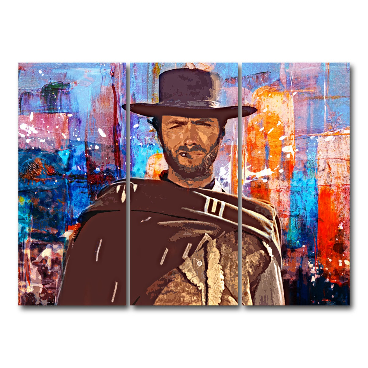 AUTO-MOCKUP WHITE | The Good, The Bad and The Ugly | 3 Piece | Gallery Wrap Canvas | group=8x18