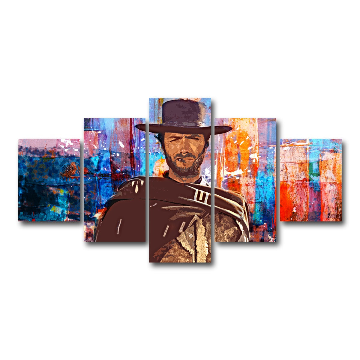 AUTO-MOCKUP WHITE | The Good, The Bad and The Ugly | 5 Piece | Gallery Wrap Canvas | group=5_short