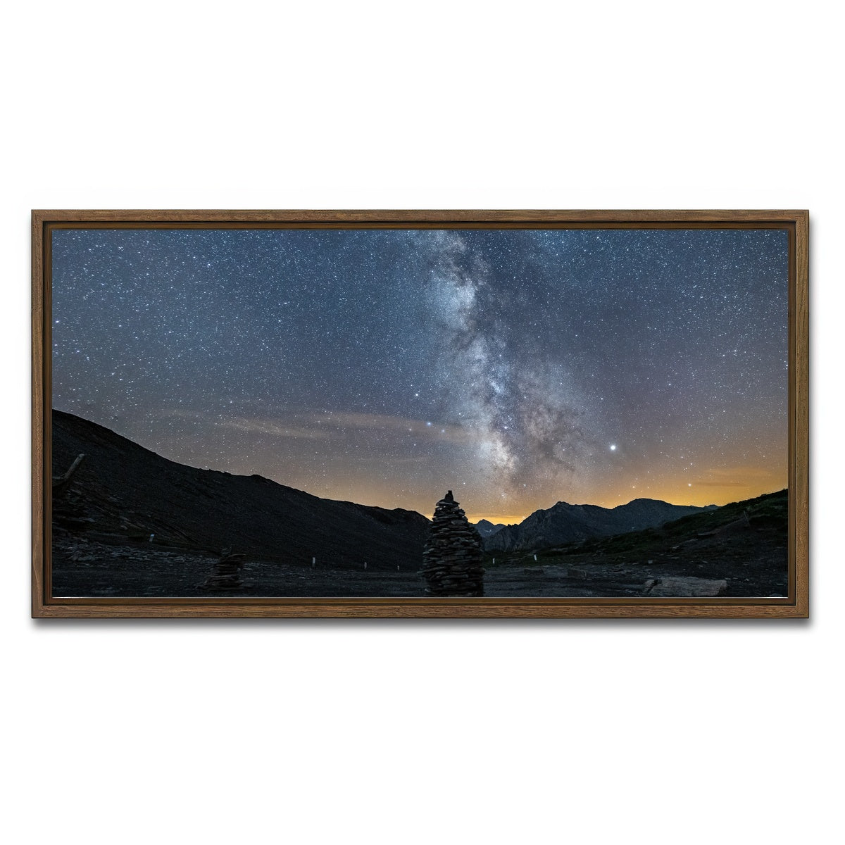 AUTO-MOCKUP WHITE | The Good Way | 1 Piece | Walnut Framed Canvas | group=2x1