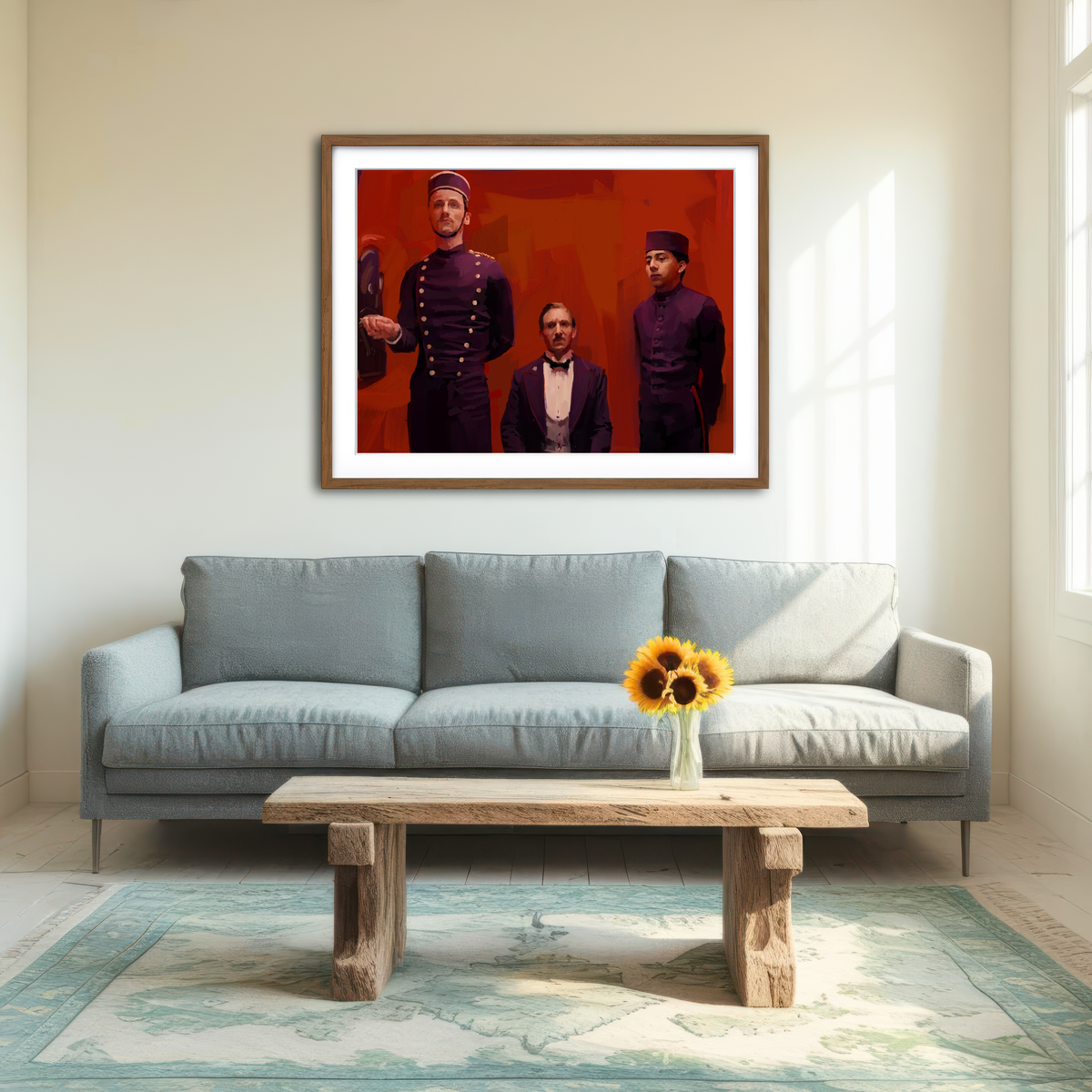 AUTO-MOCKUP ROOM | The Grand Budapest Hotel Wall Art