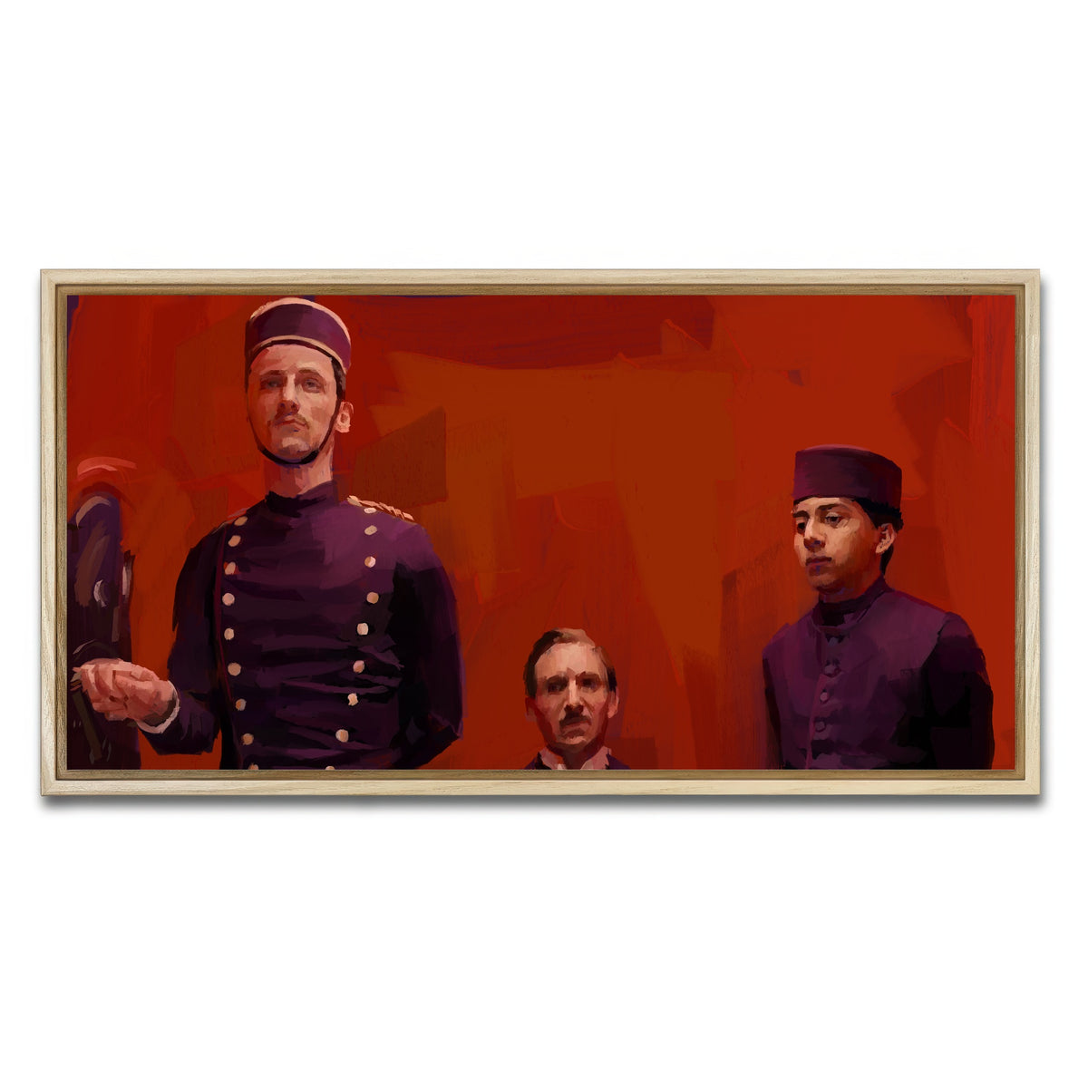 AUTO-MOCKUP WHITE | The Grand Budapest Hotel | 1 Piece | Natural Framed Canvas | group=2x1