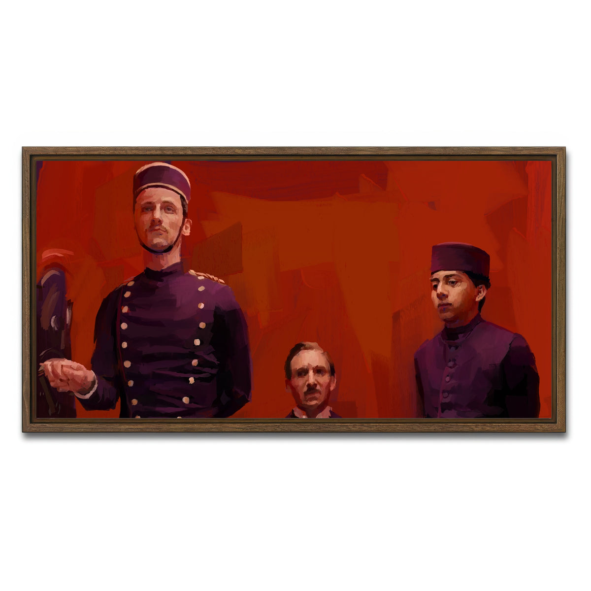 AUTO-MOCKUP WHITE | The Grand Budapest Hotel | 1 Piece | Walnut Framed Canvas | group=2x1