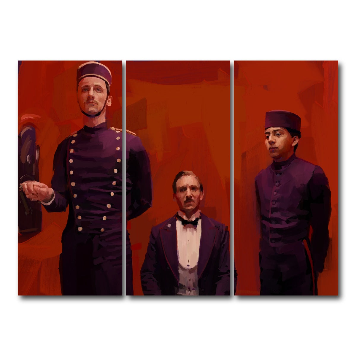 AUTO-MOCKUP WHITE | The Grand Budapest Hotel | 3 Piece | Gallery Wrap Canvas | group=8x18