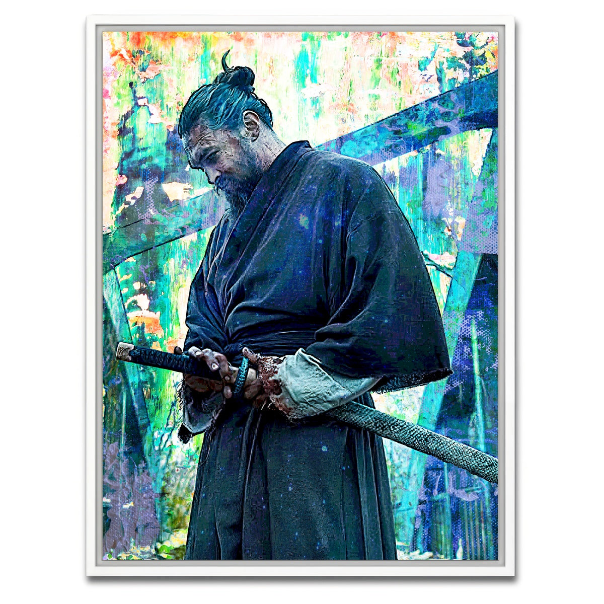 AUTO-MOCKUP WHITE | The Great Baba Voss | 1 Piece | White Framed Canvas | group=3x4