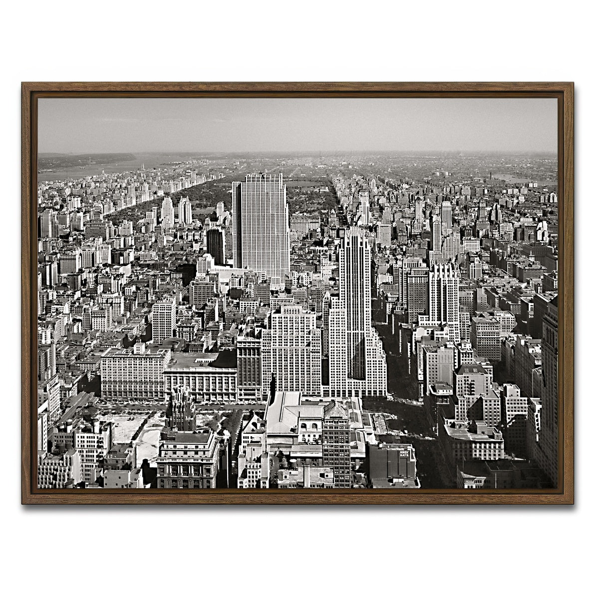 AUTO-MOCKUP WHITE | The Great Depression | 1 Piece | Walnut Framed Canvas | group=4x3