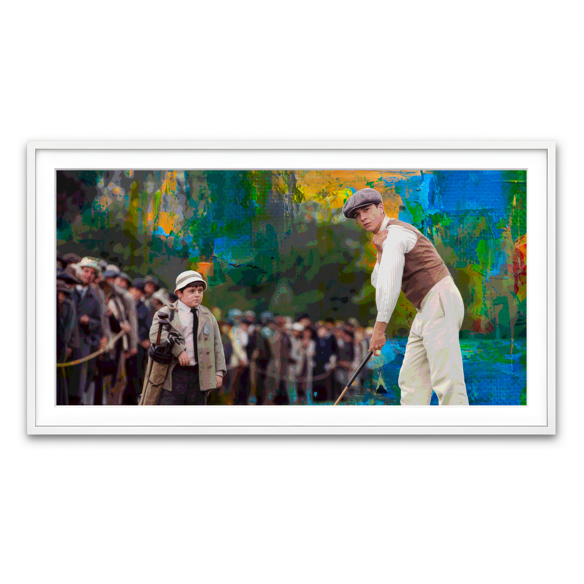 Framed Print 2x1 White