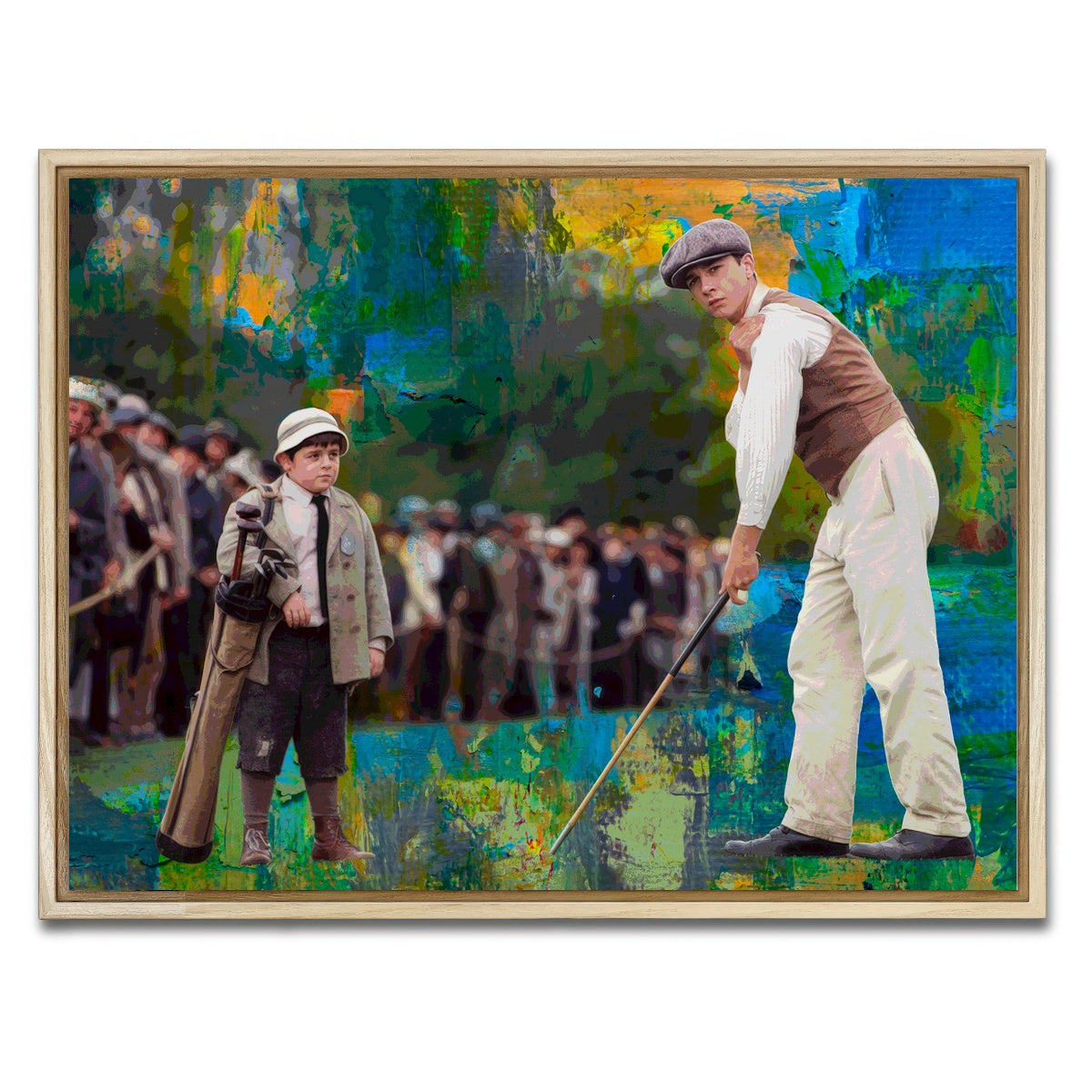 AUTO-MOCKUP WHITE | The Greatest Game - Francis Ouimet | 1 Piece | Natural Framed Canvas | group=4x3