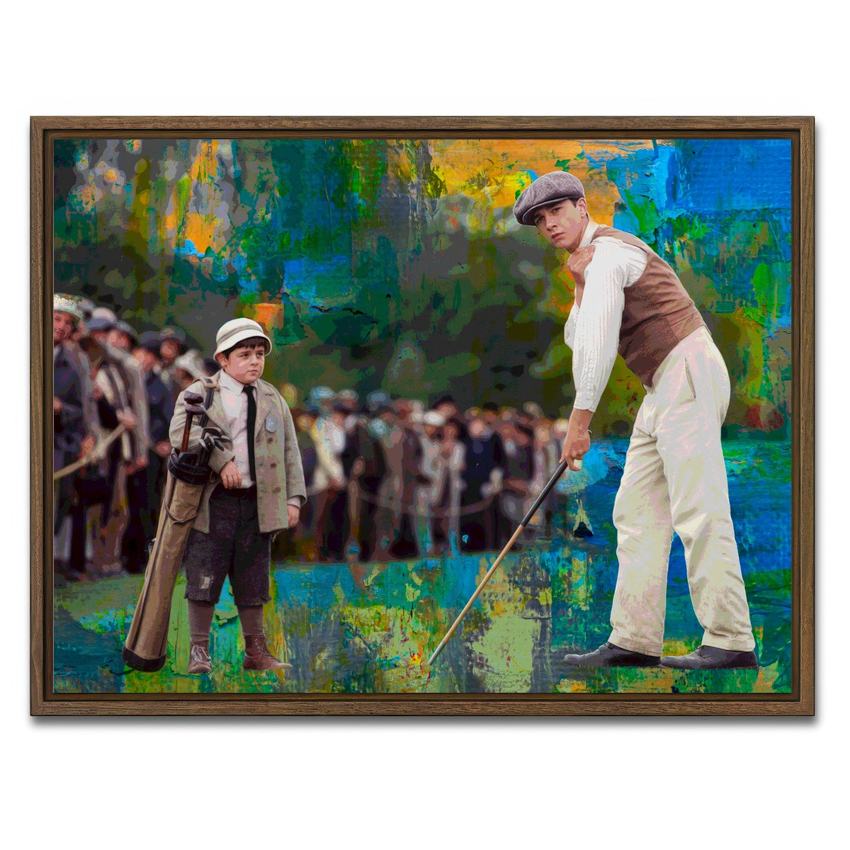 AUTO-MOCKUP WHITE | The Greatest Game - Francis Ouimet | 1 Piece | Walnut Framed Canvas | group=4x3